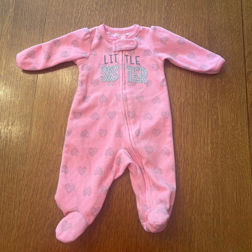 Newborn little sister pajama